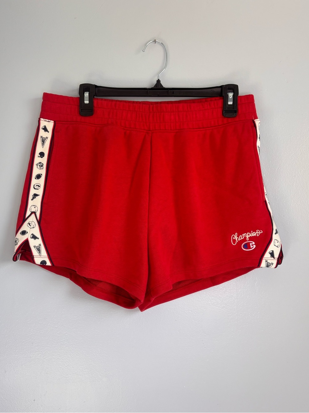 Champion Red Women's Athletic Shorts Sz L. NWOT